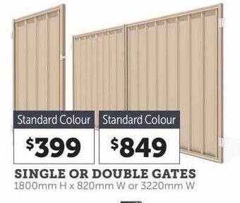 Stratco Single or double gates offer