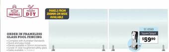 Stratco Order in frameless glass pool fencing offer