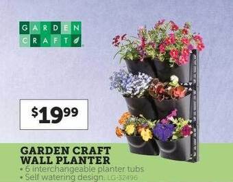 Garden craft wall planter