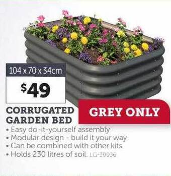Stratco Corrugated garden bed offer