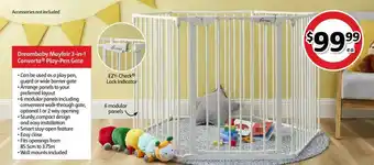 Coles Dreambaby Mayfair 3-in-1 Converta Play-Pen Gate offer