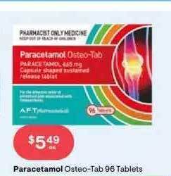 Paracetamol osteo-tab 96 tablets