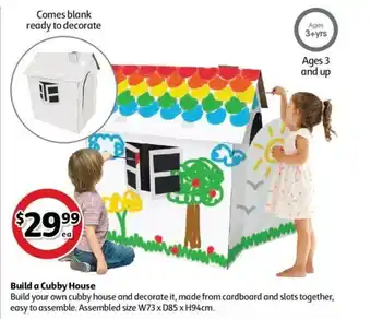 Coles Build a Cubby House offer