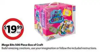Coles Mega Bits 500 Piece Box of Craft offer
