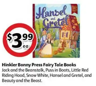Coles Hinkler Bonny Press Fairy Tale Books offer