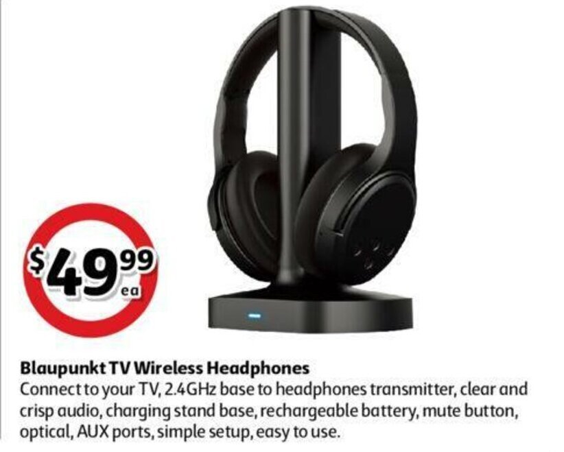 Blaupunkt TV Wireless Headphones offer at Coles