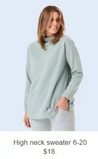 Kmart High Neck Sweater 6-20 offer