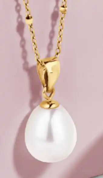 Michael Hill Cultured Freshwater Pearl & 10ct Gold Pendant offer