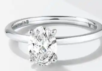 Michael Hill New Laboratory-created 1 Carat Diamond Solitaire & 14ct Gold Ring offer