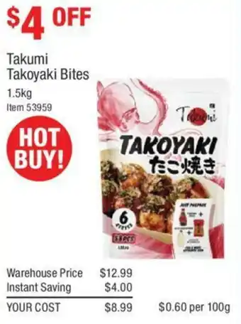 Takumi Takoyaki Bites 1,5kg