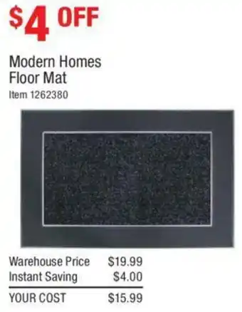Costco Modern Homes Floor Mat offer