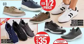 Athletics or selected clogs & sandals