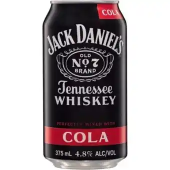 IGA Liquor Jack daniel’s 4.8% varieties 10 pack offer