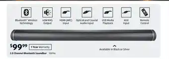 ALDI 2.0 channel bluetooth soundbar offer