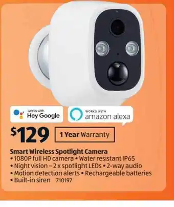 ALDI Smart wireless spotlight camera offer