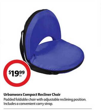 Coles Urbanworx compact recliner chair offer