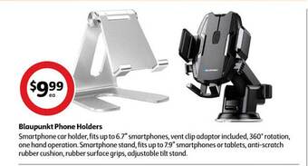Coles Blaupunkt phone holders offer