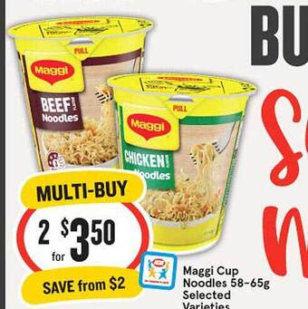 IGA Maggi cup noodles offer