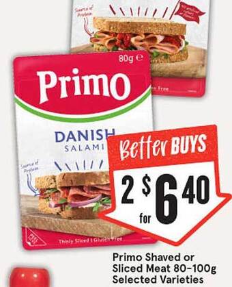 IGA Primo shaved or sliced meat offer