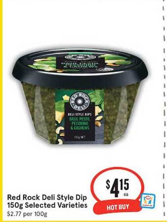 IGA Red rock deli style dip offer