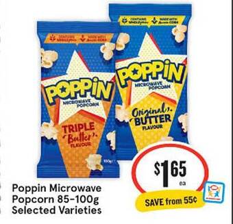 IGA Poppin microwave popcorn offer