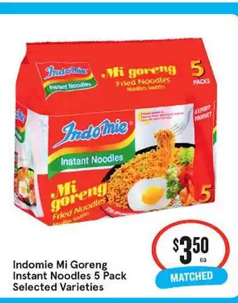 IGA Indomie mi goreng instant noodles 5 pack offer