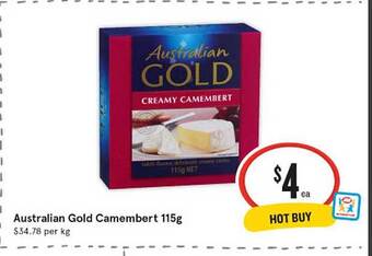 IGA Australian gold camembert offer
