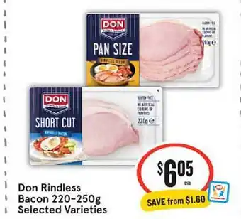 IGA Don rindless bacon offer