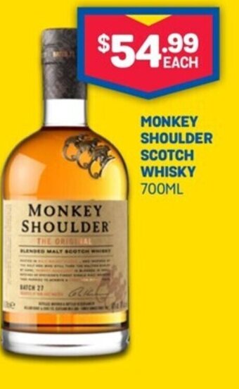 Monkey Shoulder Scotch whisky 700ml