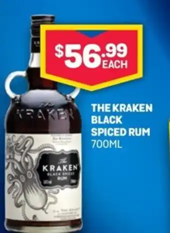 Bottlemart The Kraken Black Spiced Rum 700ml offer
