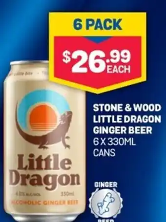 Stone & Wood Little Dragon Ginger Beer 6x330ml
