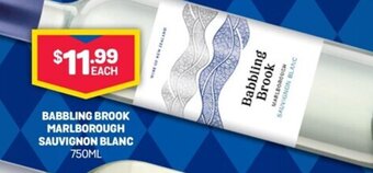 Bottlemart Babbling Brook Marlborough sauvignon Blanc 750ml offer