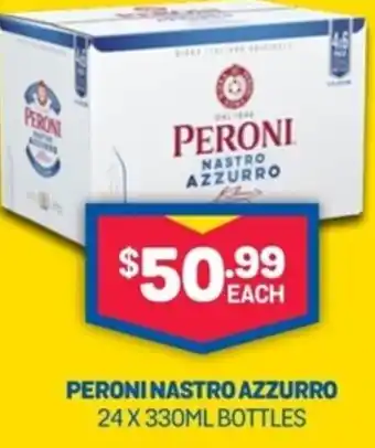 Bottlemart Peroni Nastro Azzurro 24x330ml offer