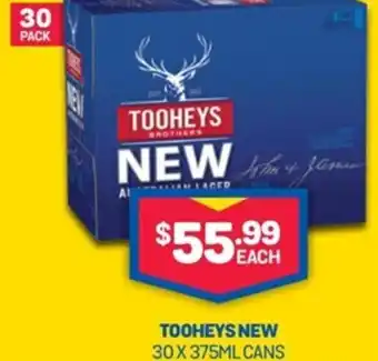 Bottlemart Tooheys New 30 x 375ml offer