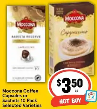 Ritchies Moccona Coffee Capsules or Sachets offer