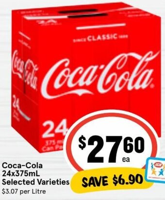 Ritchies Coca-Cola 24x375ml offer
