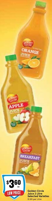Ritchies Golden Circle Juice 2 Litre offer