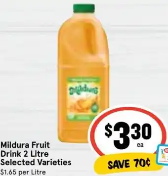 Mildura Fruit Drink 2 Litre