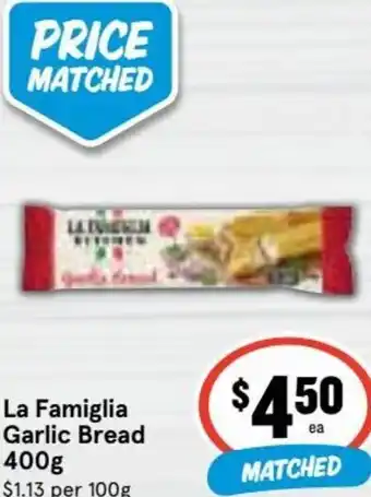 Ritchies La Famiglia Garlic Bread 400 g offer