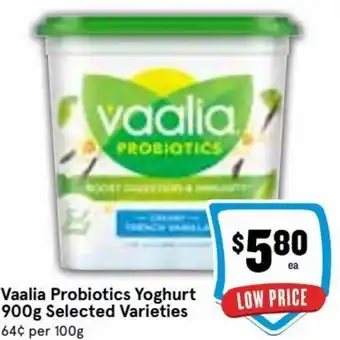 Ritchies Vaalia Probiotics Yoghurt 900 g offer