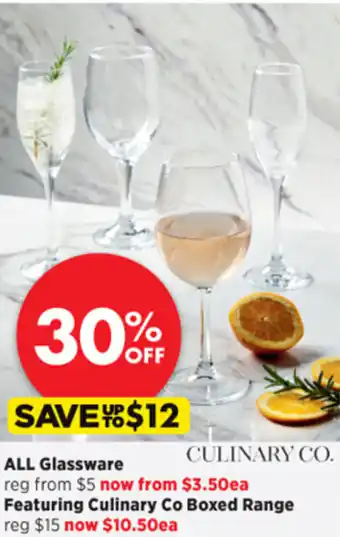 Spotlight Culinary Co Boxed Glassware offer