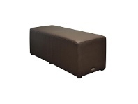LivingStyles Durafurn Commercial Grade Vinyl Ottoman Bench, 120cm, Chocolate offer