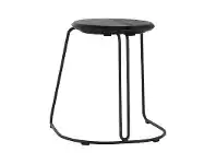 LivingStyles Morton Commercial Grade Timber & Steel Table Stool, Black offer