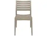 LivingStyles Siesta Ares Commecial Grade Indoor / Outdoor Dining Chair, Taupe offer