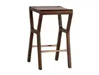 LivingStyles Lober Commercial Grade Timber Counter Stool, Walnut offer