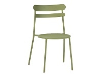LivingStyles Mason Commercial Grade Steel Indoor / Outdoor Dining Chair, Willow Green offer