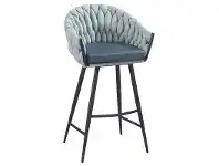 LivingStyles Ariey Commercial Grade Fabric & Steel Bar Stool, Ocean Teal offer
