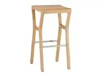 LivingStyles Lober Commercial Grade Timber Bar Stool, Natural offer