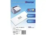 Officeworks Unistat Printable Labels 100 Sheets 30 Per Page offer