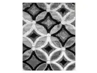 LivingStyles Alodia Luxury Shaggy Rug, 80x150cm, Grey offer